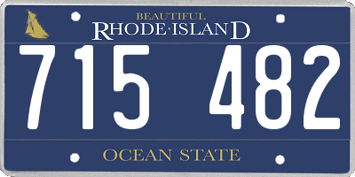 RI license plate 715482
