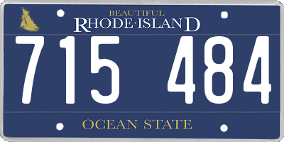 RI license plate 715484