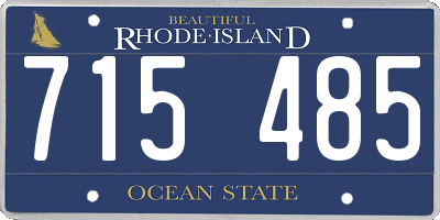 RI license plate 715485