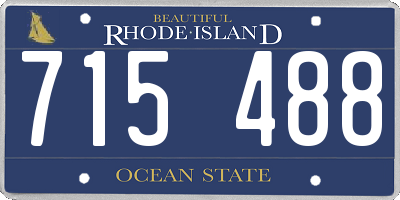 RI license plate 715488
