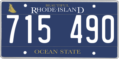 RI license plate 715490