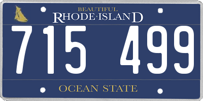 RI license plate 715499