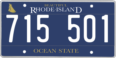 RI license plate 715501
