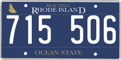 RI license plate 715506