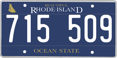 RI license plate 715509