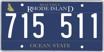 RI license plate 715511