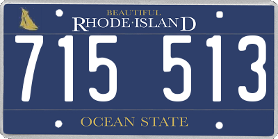 RI license plate 715513