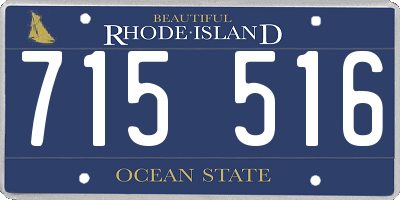 RI license plate 715516