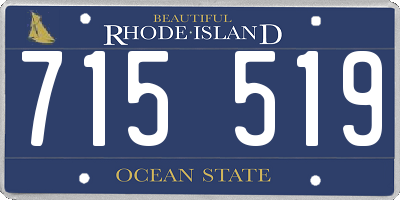 RI license plate 715519