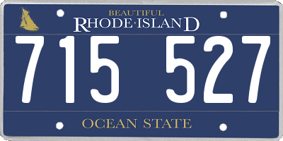 RI license plate 715527