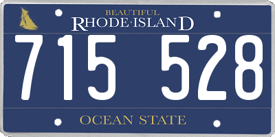 RI license plate 715528