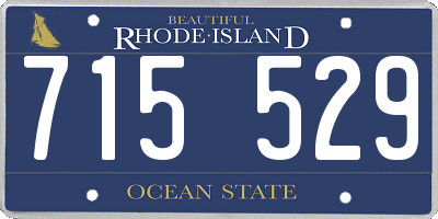 RI license plate 715529