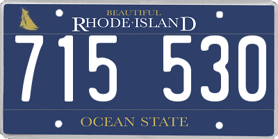 RI license plate 715530
