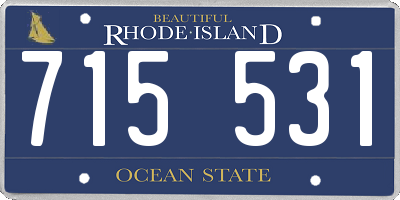 RI license plate 715531