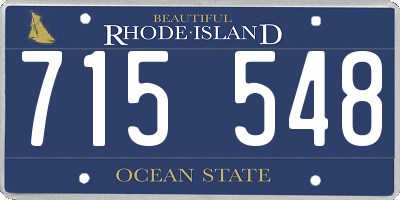 RI license plate 715548