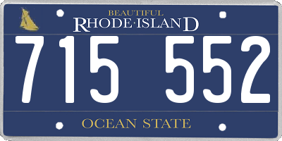 RI license plate 715552