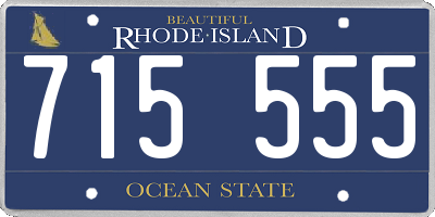 RI license plate 715555