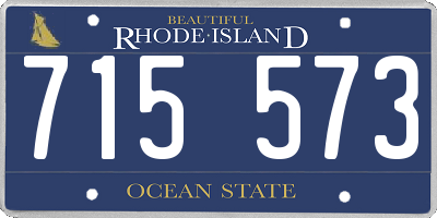RI license plate 715573