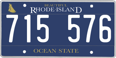 RI license plate 715576