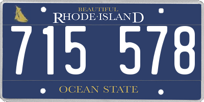 RI license plate 715578