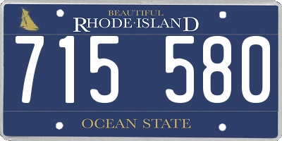 RI license plate 715580