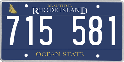 RI license plate 715581