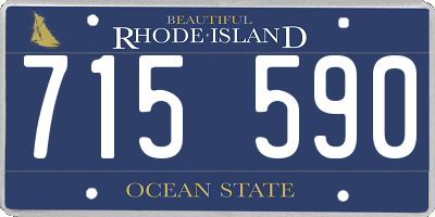RI license plate 715590