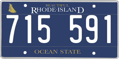 RI license plate 715591