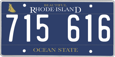RI license plate 715616