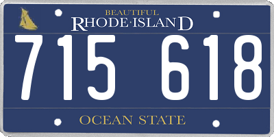 RI license plate 715618