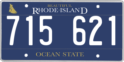 RI license plate 715621