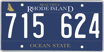 RI license plate 715624