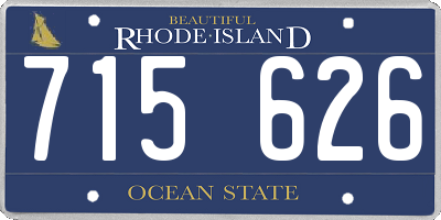 RI license plate 715626