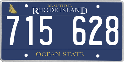 RI license plate 715628