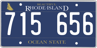 RI license plate 715656