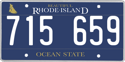 RI license plate 715659