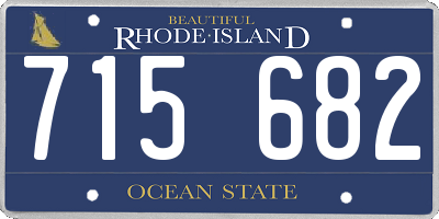 RI license plate 715682