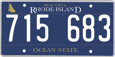 RI license plate 715683