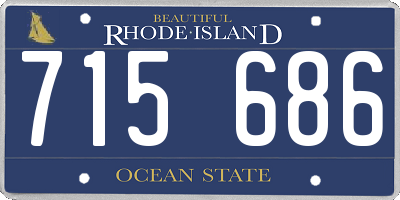 RI license plate 715686