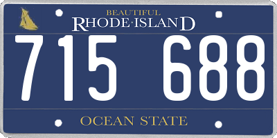 RI license plate 715688