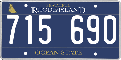 RI license plate 715690