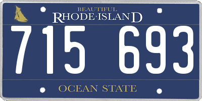 RI license plate 715693