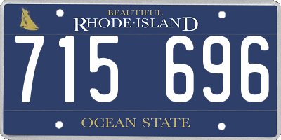 RI license plate 715696