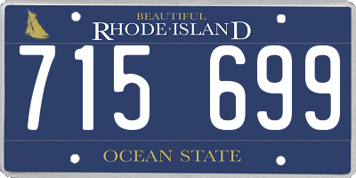 RI license plate 715699