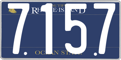 RI license plate 7157