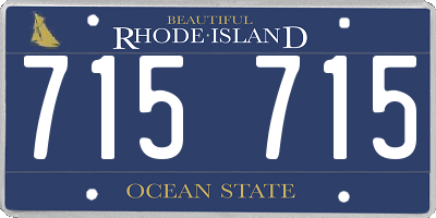 RI license plate 715715
