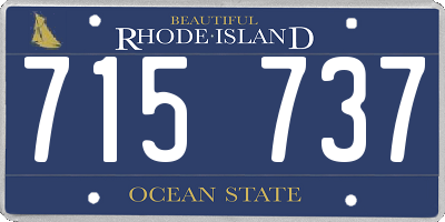 RI license plate 715737