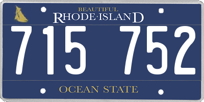 RI license plate 715752