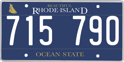 RI license plate 715790