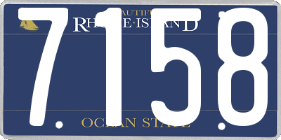 RI license plate 7158